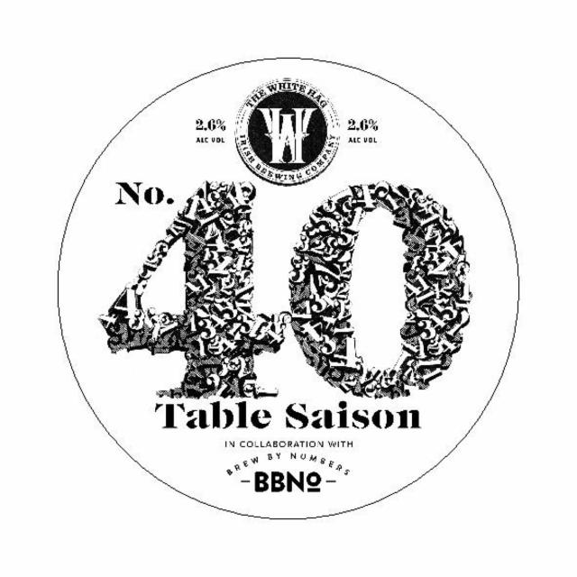 Nr. 40 Table Saison 2.6%, The White Hag Brewing Company, Ireland