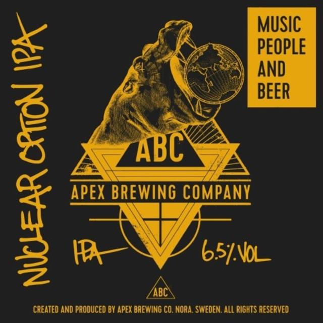 Nuclear Option IPA 6.5%, Apex Brewing Company, Sweden