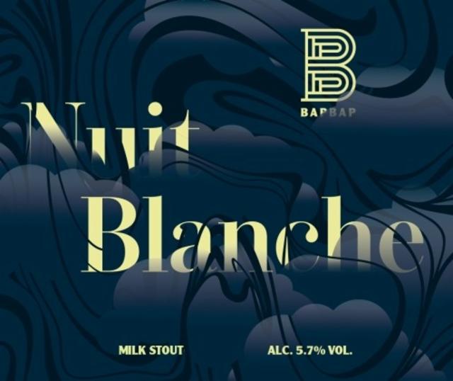 Nuit Blanche 5.7%, Brasserie BAPBAP, France
