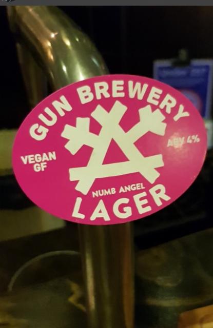 Numb Angel Lager 4.0%, Gun Brewery, England