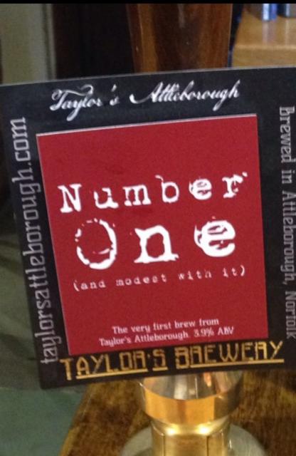 Number One 3.9%, Taylor's Brewery, England