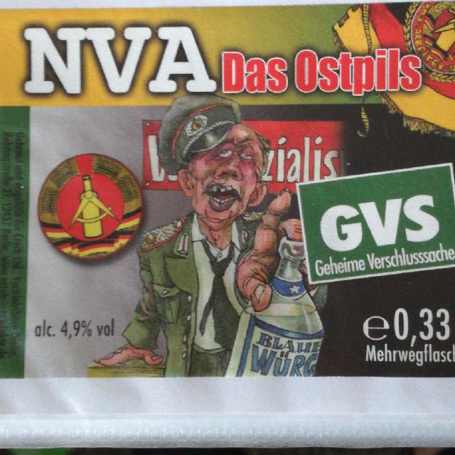 NVA - Das Ostpils 4.9%, Privatbrauerei Giessen, Germany