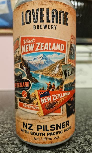 NZ pilsner, Love Lane Brewing