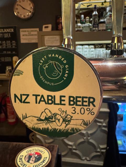 NZ Table Beer 3.0%, Left Handed Giant Brewing, England