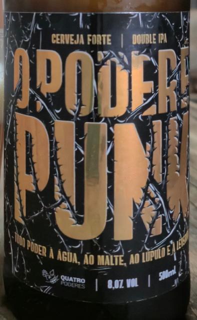 O Poder é Punk 8.0%, Cervejaria Quatro Poderes, Brazil