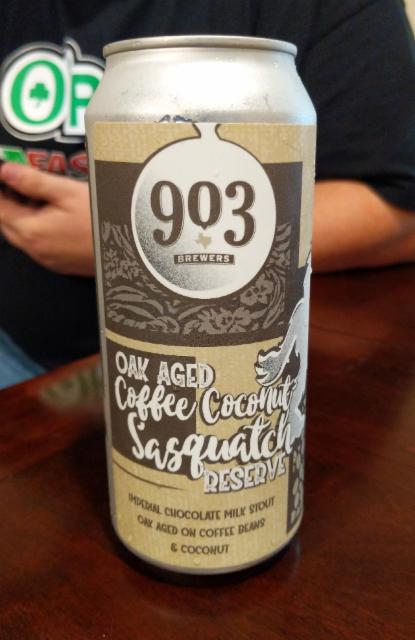 Oak Aged Coffee Coconut Sasquatch Reserve 12.3%, 903 Brewers, United States