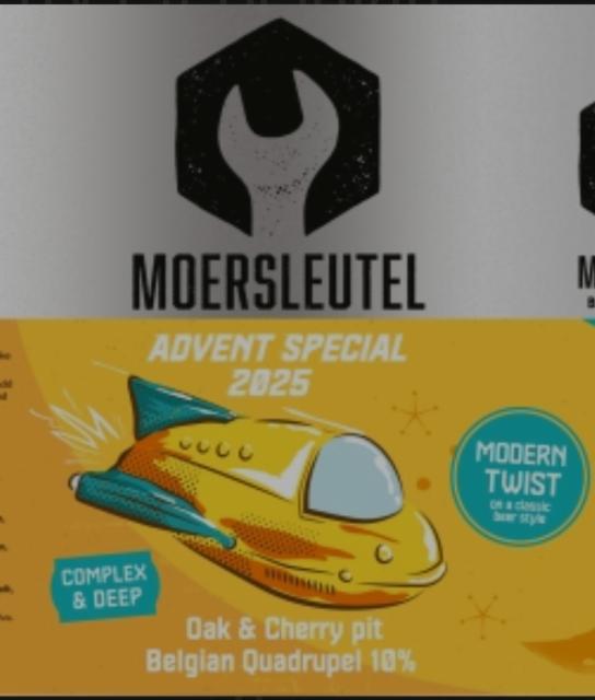oak and cherry pit belgian quadrupel 10.0%, Brouwerij De Moersleutel, Netherlands