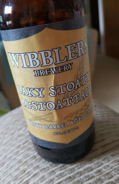 Oaky Stoaty McStoatface 5.8%, Wibblers Brewery, England