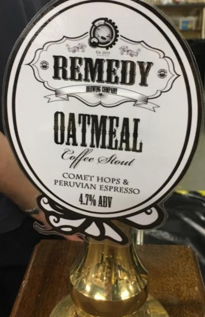 Oatmeal Coffee Stout 4.7%, Remedy, England