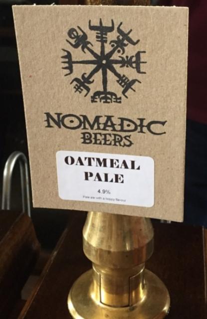Oatmeal Pale 4.9%, Nomadic Beers, England