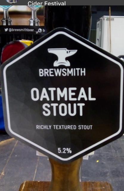 Oatmeal Stout 5.2%, BrewsmithBeer, England