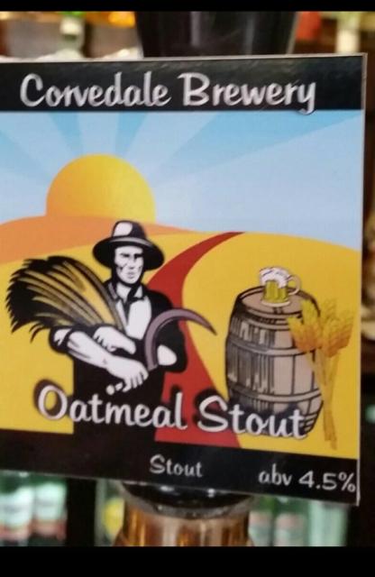 Oatmeal Stout 4.5%, Corvedale Brewery, England