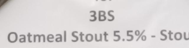 oatmeal stout, Three B's Brewery