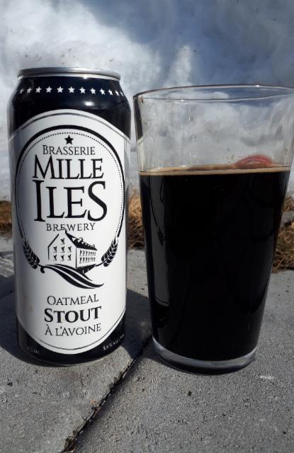 Oatmeal Stout à ľavoine 5.4%, Brasserie Mille Iles, Canada
