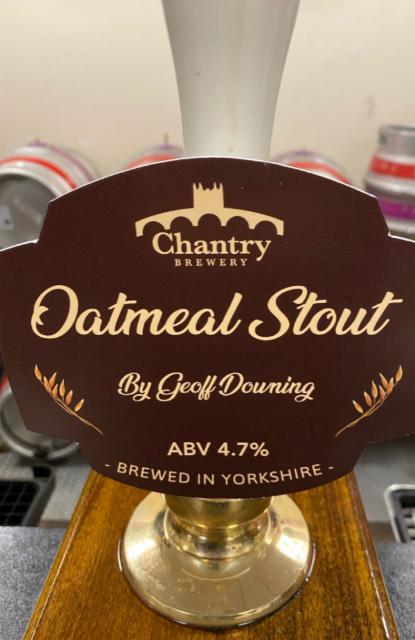 Oatmeal Stout By Geoff Downing 4.7%, Chantry Brewery, England
