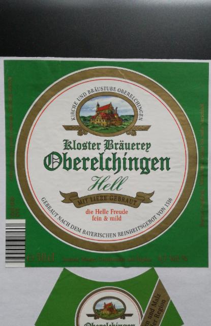 Oberelchingen Hell 4.7%, Kloster Bräuerep Oberelchingen, Germany