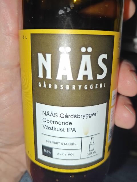 Oberoende västkust IPA 6.9%, Nääs Gårdsbryggeri, Sweden