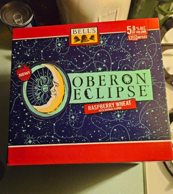 oberon eclipse raspberry wheat 5.8%, Bell's Brewery, United States