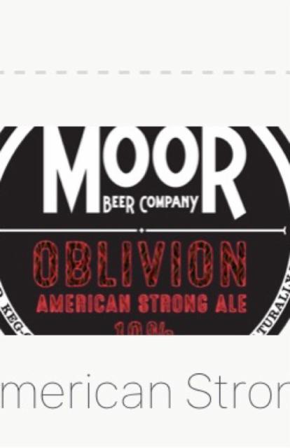 Oblivion 10.0%, Moor Beer Company, England