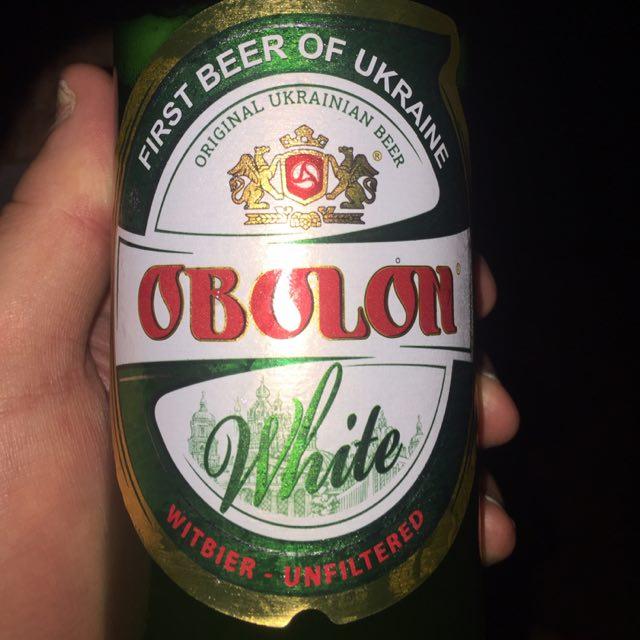 Obolon White 4.7%, Obolon / Оболонь, Ukraine