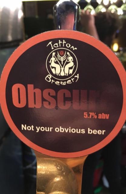 Obscure 5.7%, Tatton Brewery, England