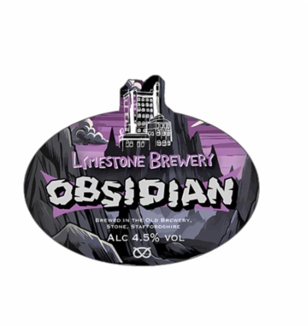 Obsidian 4.5%, Lymestone Brewery, England