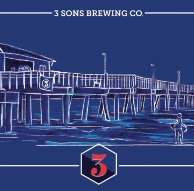 Ocean Park Pils 5.0%, 3 Sons Brewing Company, United States