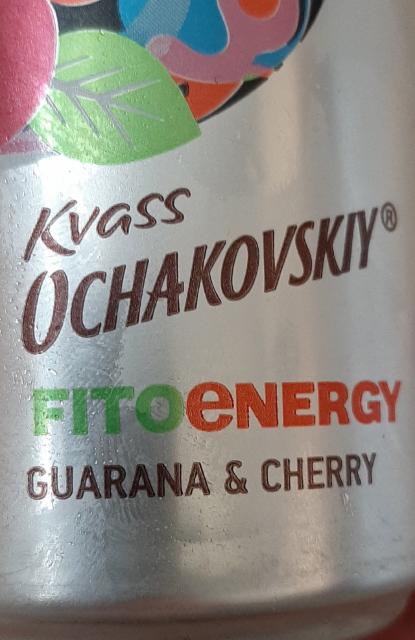 Kvas Ochakovskiy FitoEnergy Guarana & Cherry 0.0%, Ochakovo / Очаково, Russia