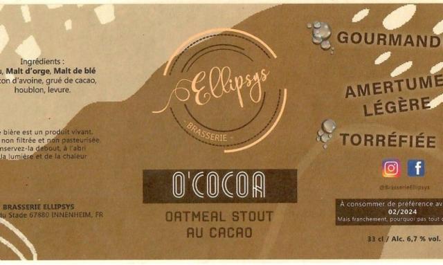 O'Cocoa 6.7%, Brasserie Ellipsys, France