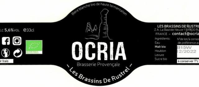 Ocria Blanche 5.6%, Ocria - Les Brassins De Rustrel, France