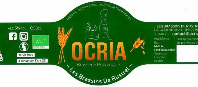 Ocria Petit Épeautre 5.0%, Ocria - Les Brassins De Rustrel, France