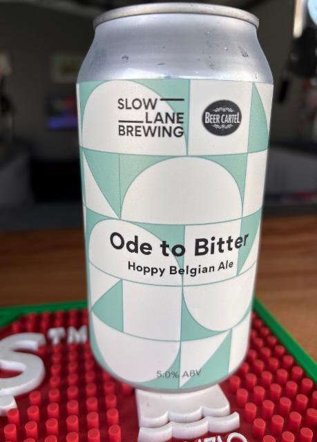 Ode to Bitter 5.0%, Slow Lane Brewing, Australia