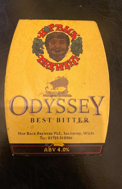 Odyssey 4.0%, Hop Back Brewery, England