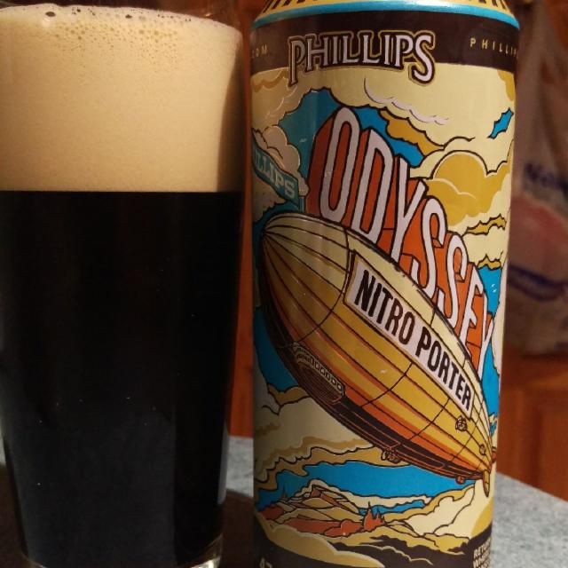 Odyssey Nitro Porter 5.0%, Phillips Brewing & Malting Co., Canada
