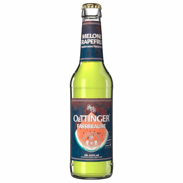 Oettinger Fassbrause Melone Grapefruit 0.0%, Oettinger Brauerei, Germany