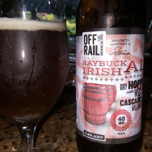 Off The Rail Ray Buck Irish Red 5.4%, Off the Rail Brewing, Canada