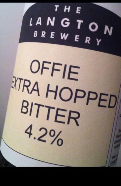 Offie Extra Hopped Bitter 4.2%, Langton Brewery, England