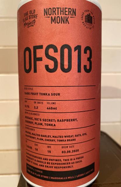 OFS013 5.1%, Northern Monk Brew Co., England