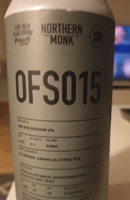 OFS015 4.7%, Northern Monk Brew Co., England