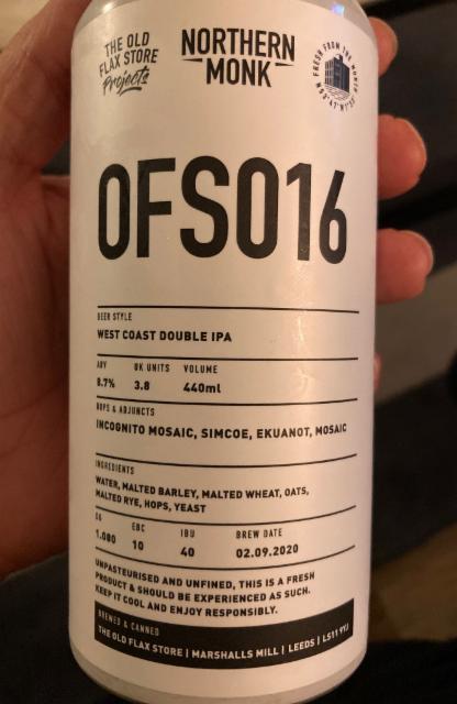 OFS016 8.7%, Northern Monk Brew Co., England