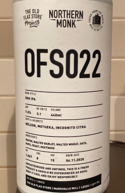 OFS022 7.0%, Northern Monk Brew Co., England