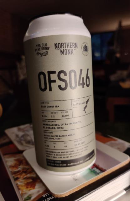 OFS046 - East Coast IPA 5.1%, Northern Monk Brew Co., England