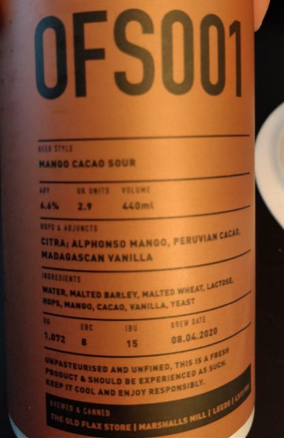 OFS001 6.6%, Northern Monk Brew Co., England