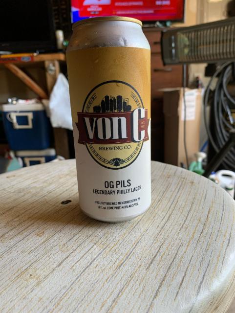 OG Pils 4.9%, Von C Brewing Co, United States