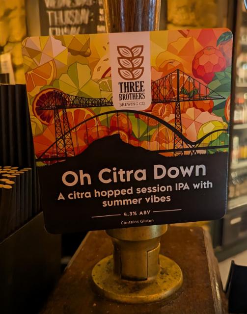 Oh Citra Down 4.3%, Three Brothers Brewing Co, England