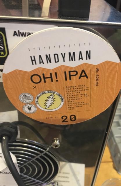 Oh! IPA 20 4.2%, Handyman Brewery, England
