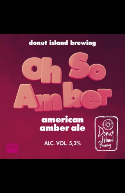 Oh So Amber 5.2%, Donut Island Brewing, Finland