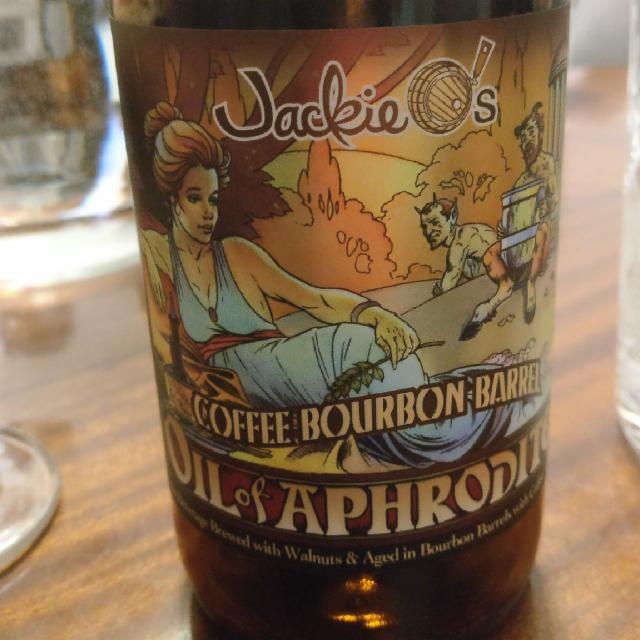 Oil of Aphrodite Coffee Bourbon Barrel 12.1%, Jackie O's Brewery, United States