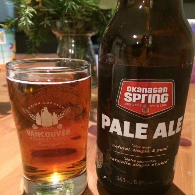 Okanagan Pale Ale, Okanagan Spring Brewery (Sapporo)