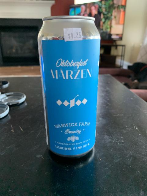 Oktoberfest 5.5%, Warwick Farm Brewing Co, United States